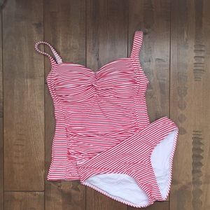 Striped tankini set